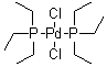 Bis(triethylphosphine)palladium dichloride molecular structure (CAS 28425-04-9)