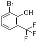 结构式 CAS# 2844-05-5, 2-溴-6-(三氟甲基)苯酚