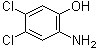 结构式 CAS# 28443-57-4, 2-氨基-4,5-二氯苯酚