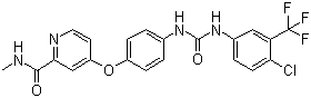 Sorafenib molecular structure (CAS 284461-73-0)