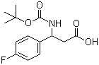 3-(Boc-amino)-3-(4-fluorophenyl)propionic acid molecular structure (CAS 284493-72-7)