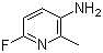 3-Amino-6-fluoro-2-methylpyridine molecular structure (CAS 28489-47-6)