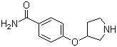 结构式 CAS# 28490-66-6, 4-(吡咯烷-3-氧基)苯甲酰胺