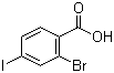 2-溴-4-碘苯甲酸分子结构 (CAS 28547-29-7)