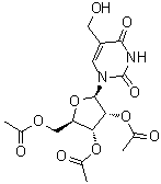 5-(Hydroxymethyl)uridine 2',3',5'-triacetate molecular structure (CAS 285549-57-7)