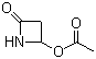 4-Acetoxy-2-azetidinone molecular structure (CAS 28562-53-0)