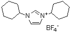 结构式 CAS# 286014-38-8, N,N'-二环己基咪唑鎓四氟硼酸盐