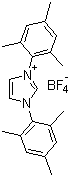 structure of CAS# 286014-53-7, 1,3-Bis(2,4,6-trimethylphenyl)imidazolium tetrafluoroborate