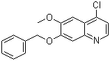 结构式 CAS# 286371-49-1, 7-苄氧基-4-氯-6-甲氧基喹啉