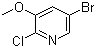 结构式 CAS# 286947-03-3, 5-溴-2-氯-3-甲氧基吡啶
