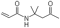 双丙酮丙烯酰胺分子结构 (CAS 2873-97-4)