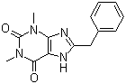 8-苄基茶碱分子结构 (CAS 2879-15-4)
