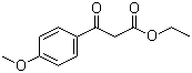 structure of CAS# 2881-83-6, Ethyl 4-methoxybenzoylacetate;Ethyl 3-(4-methoxyphenyl)-3-oxopropionate