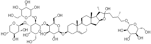 知母皂苷 H1分子结构 (CAS 288142-06-3)