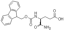 结构式 CAS# 288149-55-3, (4S)-5-氨基-4-[[芴甲氧羰基]氨基]-5-氧代戊酸