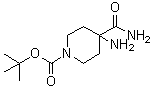 tert-Butyl 4-amino-4-carbamoylpiperidine-1-carboxylate molecular structure (CAS 288154-18-7)