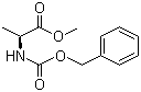N-[(苯基甲氧基)羰基]-L-丙氨酸甲酯分子结构 (CAS 28819-05-8)