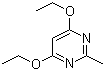2-Methyl-4,6-diethoxypyrimidine molecular structure (CAS 28824-75-1)