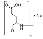 Sodium polyglutamate molecular structure (CAS 28829-38-1)