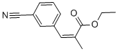 (2Z)-ethyl ester 3-(3-cyanophenyl)-2-methyl-2-Propenoic acid molecular structure (CAS 288309-15-9)