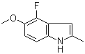 4-氟-5-甲氧基-2-甲基吲哚分子结构 (CAS 288385-93-3)