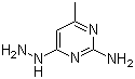2-氨基-4-肼基-6-甲基嘧啶分子结构 (CAS 28840-64-4)