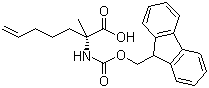 (2R)-2-[[(9H-Fluoren-9-ylmethoxy)carbonyl]amino]-2-methyl-6-heptenoic acid molecular structure (CAS 288617-77-6)