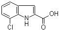structure of CAS# 28899-75-4, 7-Chloro-1H-indole-2-carboxylic acid