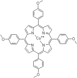 Cobalt tetramethoxyphenylporphyrin molecular structure (CAS 28903-71-1)