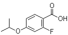 2-Fluoro-4-isopropoxybenzoic acid molecular structure (CAS 289039-81-2)
