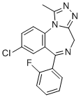 Flualprazolam molecular structure (CAS 28910-91-0)