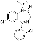 Triazolam molecular structure (CAS 28911-01-5)