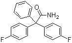 structure of CAS# 289656-45-7, Senicapoc;4-Fluoro-alpha-(4-fluorophenyl)-alpha-phenylbenzeneacetamide; ICA 17043