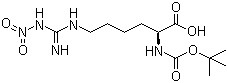 Boc-N'-Nitro-L-homoarginine molecular structure (CAS 28968-64-1)