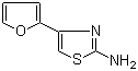 structure of CAS# 28989-52-8, 4-(2-Furanyl)-2-thiazolamine;2-Amino-4-(2-furyl)thiazole