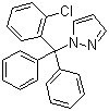 structure of CAS# 289905-88-0, TRAM-34;1-[(2-Chlorophenyl)diphenylmethyl]-1H-pyrazole