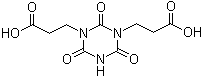 Bis(2-carboxyethyl)isocyanurate molecular structure (CAS 2904-40-7)