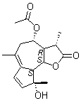 (-)-母菊素分子结构 (CAS 29041-35-8)