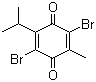 2,5-二溴-6-异丙基-3-甲基-1,4-苯醌分子结构 (CAS 29096-93-3)