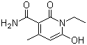 1-乙基-1,2-二氢-6-羟基-4-甲基-2-氧代-3-吡啶甲酰胺分子结构 (CAS 29097-12-9)