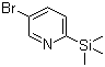 5-溴-2-(三甲基硅基)吡啶分子结构 (CAS 291312-74-8)