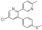 5-Chloro-6'-methyl-3-[4-(methylthio)phenyl]-2,3'-bipyridine molecular structure (CAS 292067-97-1)