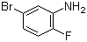 5-Bromo-2-fluoroaniline molecular structure (CAS 2924-09-6)