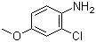 structure of CAS# 29242-84-0, 2-Chloro-4-methoxyaniline;2-Chloro-4-methoxybenzenamine; 2-Chloro-p-anisidine; 4-Methoxy-2-chloroaniline