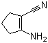 结构式 CAS# 2941-23-3, 1-氨基-2-氰基-1-环戊烯