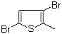 2-Methyl-3,5-dibromothiophene molecular structure (CAS 29421-73-6)