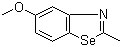 structure of CAS# 2946-17-0, 5-Methoxy-2-methylbenzoselenazole