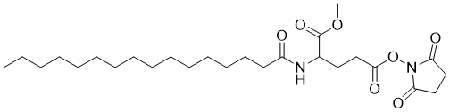 Pal-Glu(OSu)-OMe molecular structure (CAS 294855-90-6)