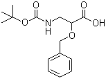 2-Benzyloxy-3-tert-butoxycarbonylaminopropionic acid molecular structure (CAS 294858-36-9)