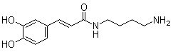 Caffeoylputrescine molecular structure (CAS 29554-26-5)